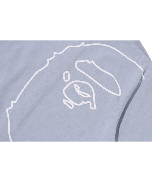 A BATHING APE(アベイシングエイプ)の「BIG BY BATHING APE SHIRT(シャツ/ブラウス・メンズ・アイボリー/サックスブルー・SMALL/MEDIUM/X-LARGE/XX-LARGE)」の8枚目の写真