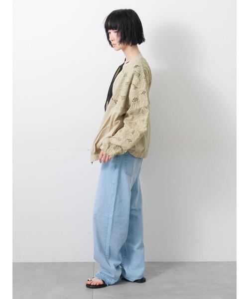 Samansa Mos2（サマンサ モスモス）の「【ECO DENIM】ストレートパンツ（その他パンツ・レディース・ブルー/サックスブルー/チャコールグレー・L/M）」の21枚目の写真