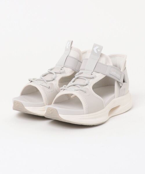 CONVERSE(コンバース)の「converse コンバース 【ハンズフリー】CAVESTAR SLIT SLIDE SANDAL レディースシューズ(ケイブスタースリットスライドサンダル))(サンダル・レディース・ホワイト/ブラック・23.0cm/23.5cm/24.0cm/24.5cm/25.0cm)」の2枚目の写真