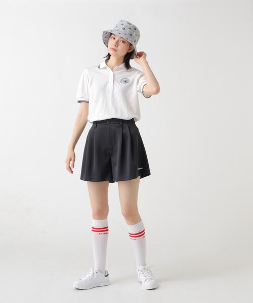 Jack Bunny!!(ジャックバニー)の「【Jack Bunny!!】ポップコーンカノコ半袖ポロシャツ(ポロシャツ・レディース・ネイビー/ホワイト・MEDIUM/LARGE/SMALL)」の4枚目の写真