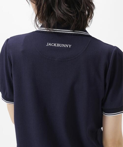 Jack Bunny!!(ジャックバニー)の「【Jack Bunny!!】ポップコーンカノコ半袖ポロシャツ(ポロシャツ・レディース・ネイビー/ホワイト・MEDIUM/LARGE/SMALL)」の15枚目の写真