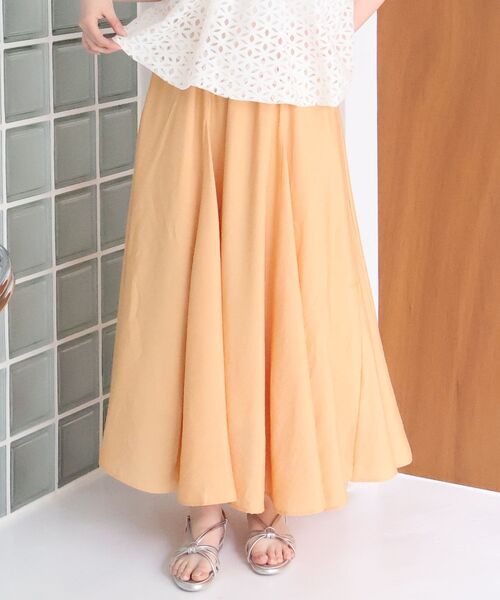 le.coeur blanc（ルクールブラン）の「ヴィンテージライクパネルスカート（スカート・レディース・カーキオリーブ/オレンジ/チャコールグレー・36/38）」の5枚目の写真