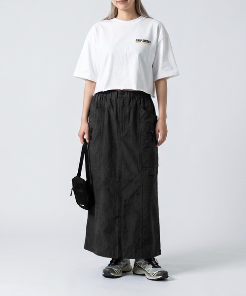 GRIP SWANY(グリップスワニー)の「【GSWK0047】 W`S CARGO SKIRT(スカート・レディース・ベージュ系1/ブラック・L)」の2枚目の写真