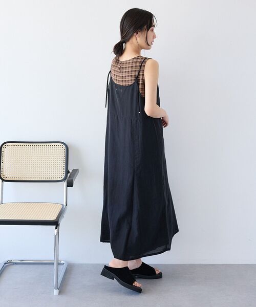 CRAFT STANDARD BOUTIQUE(クラフトスタンダードブティック)の「【2点SET】チェックレイヤードワンピース(ワンピース・レディース・ブラック系その他3/ブラウン系その他4・FREE)」の5枚目の写真