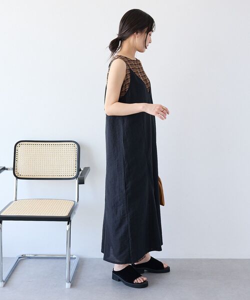 CRAFT STANDARD BOUTIQUE(クラフトスタンダードブティック)の「【2点SET】チェックレイヤードワンピース(ワンピース・レディース・ブラック系その他3/ブラウン系その他4・FREE)」の6枚目の写真
