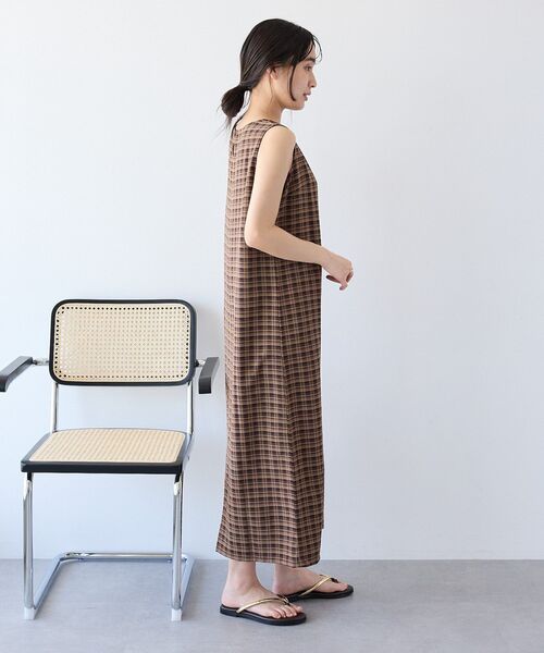CRAFT STANDARD BOUTIQUE(クラフトスタンダードブティック)の「【2点SET】チェックレイヤードワンピース(ワンピース・レディース・ブラック系その他3/ブラウン系その他4・FREE)」の8枚目の写真