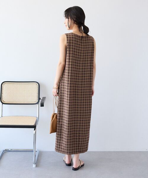 CRAFT STANDARD BOUTIQUE(クラフトスタンダードブティック)の「【2点SET】チェックレイヤードワンピース(ワンピース・レディース・ブラック系その他3/ブラウン系その他4・FREE)」の9枚目の写真
