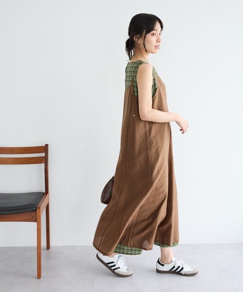 CRAFT STANDARD BOUTIQUE(クラフトスタンダードブティック)の「【2点SET】チェックレイヤードワンピース(ワンピース・レディース・ブラック系その他3/ブラウン系その他4・FREE)」の13枚目の写真