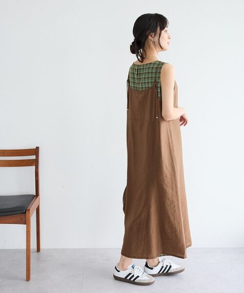 CRAFT STANDARD BOUTIQUE(クラフトスタンダードブティック)の「【2点SET】チェックレイヤードワンピース(ワンピース・レディース・ブラック系その他3/ブラウン系その他4・FREE)」の14枚目の写真