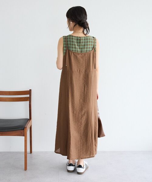CRAFT STANDARD BOUTIQUE(クラフトスタンダードブティック)の「【2点SET】チェックレイヤードワンピース(ワンピース・レディース・ブラック系その他3/ブラウン系その他4・FREE)」の15枚目の写真