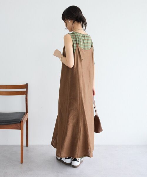 CRAFT STANDARD BOUTIQUE(クラフトスタンダードブティック)の「【2点SET】チェックレイヤードワンピース(ワンピース・レディース・ブラック系その他3/ブラウン系その他4・FREE)」の16枚目の写真