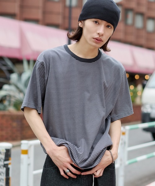 セール】WEGO/【26年春夏新作】ボーダーリンガーTシャツ（Tシャツ