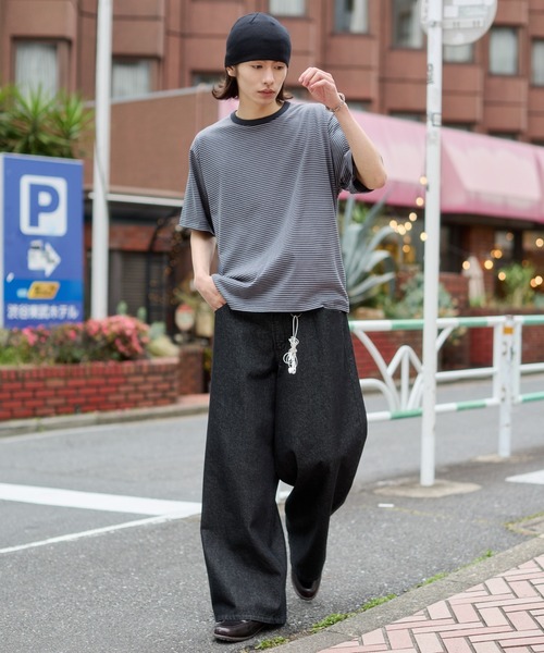 WEGO（ウィゴー）の「WEGO/ボーダーリンガーTシャツ（Tシャツ/カットソー・メンズ・ブラック系その他5/レッド系その他・MEDIUM/LARGE）」の8枚目の写真