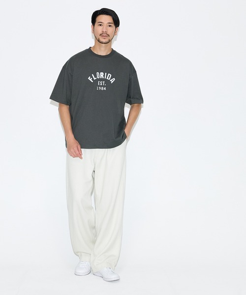 coca(coca)(コカ)の「ワッペン半袖Tシャツ(Tシャツ/カットソー・メンズ・チャコール/ホワイト・M)」の3枚目の写真