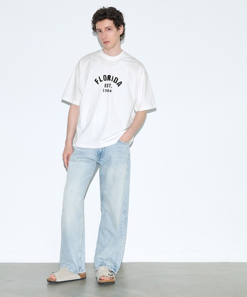 coca(coca)(コカ)の「ワッペン半袖Tシャツ(Tシャツ/カットソー・メンズ・チャコール/ホワイト・M)」の9枚目の写真