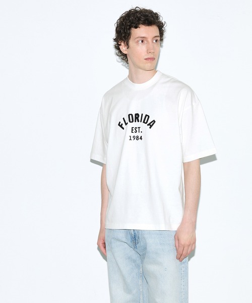 coca(coca)(コカ)の「ワッペン半袖Tシャツ(Tシャツ/カットソー・メンズ・チャコール/ホワイト・M)」の12枚目の写真