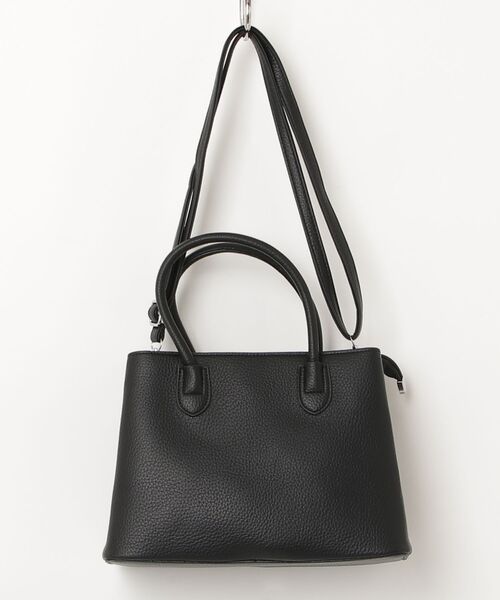 folka(フォルカ)の「6C106 センターシーム2WAYハンドバッグ(ハンドバッグ・レディース・ブラック/ベージュ・ONESIZE)」の8枚目の写真