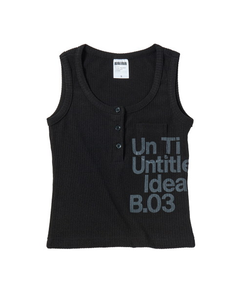UNTITLED SEOUL（アンタイトル ソウル）の「アンタイトル ヘンリー タンクトップ ブラック（Tシャツ/カットソー・レディース・その他・SMALL/MEDIUM）」の3枚目の写真