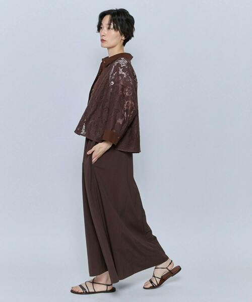 feerique(フィーリック)の「feerique タスランナイロンAラインキャミワンピース(ワンピース・レディース・ブラウン/ブラック・2)」の19枚目の写真