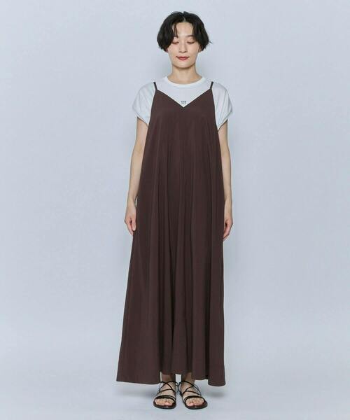 feerique(フィーリック)の「feerique タスランナイロンAラインキャミワンピース(ワンピース・レディース・ブラウン/ブラック・2)」の22枚目の写真