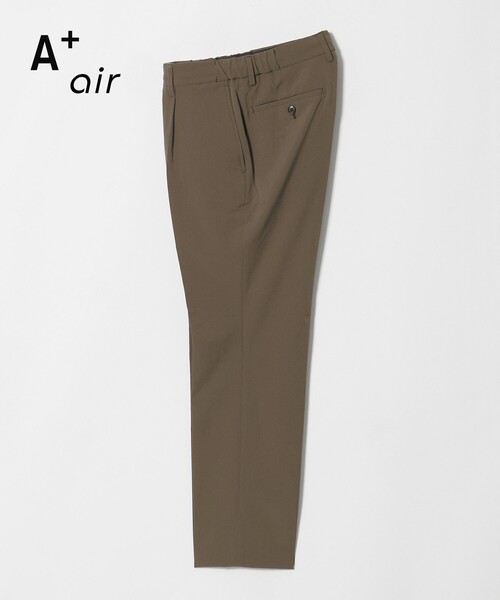 green label relaxing（グリーンレーベルリラクシング）の「A+ air ポリエステル ミニ チェック 1プリーツ スラックス（スラックス・メンズ・ブラウン系/ブラック・XL/M/S/L）」の14枚目の写真