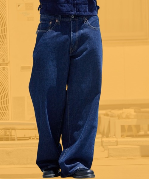 Levi's(リーバイス)の「LEVI'S/リーバイス BAGGY WIDE LEG ジーンズ バギー ワイド デニムパンツ ジーパン ワイドパンツ バギーパンツ 2026年秋冬 秋服(デニムパンツ・メンズ・ブラック/ダークインディゴブルー・32inch/30inch/34inch/36inch)」の2枚目の写真
