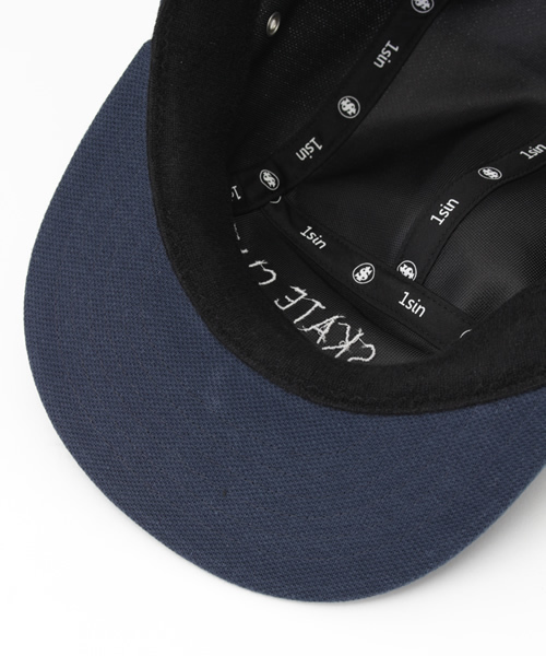 1sin（イッシン）の「◇1sin CAMP CAP（キャップ・メンズ・ネイビー/グリーン・FREE）」の5枚目の写真