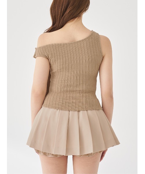 Darich(ダーリッチ)の「ワンショルリボンドレープセットアップ(セットアップ・レディース・ブラック/モカ/ピンクベージュ・FREE)」の17枚目の写真