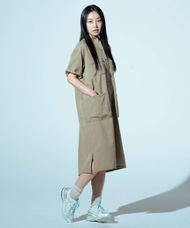 【直営店限定】ドットエア キャンプ シャツドレス/RE DotAir Camp Shirt Dress
