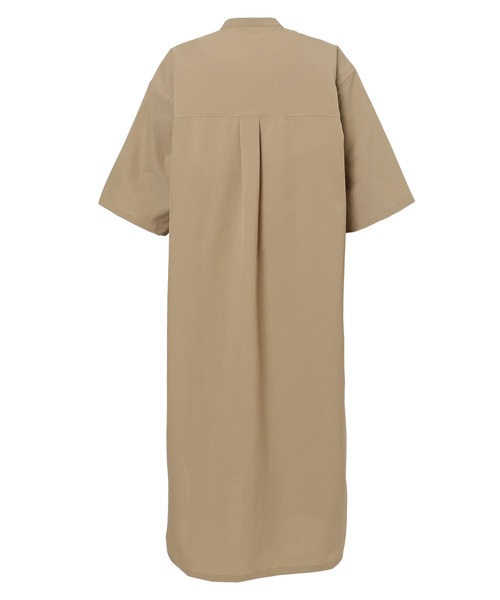 NANGA(ナンガ)の「【直営店限定】ドットエア キャンプ シャツドレス/RE DotAir Camp Shirt Dress(ワンピース・レディース・カーキ/ベージュ/ブラック系その他・M/L/S)」の8枚目の写真