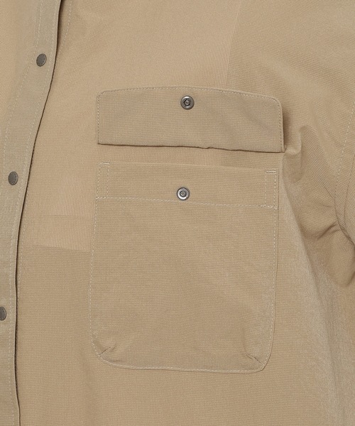 NANGA(ナンガ)の「【直営店限定】ドットエア キャンプ シャツドレス/RE DotAir Camp Shirt Dress(ワンピース・レディース・カーキ/ベージュ/ブラック系その他・M/L/S)」の10枚目の写真