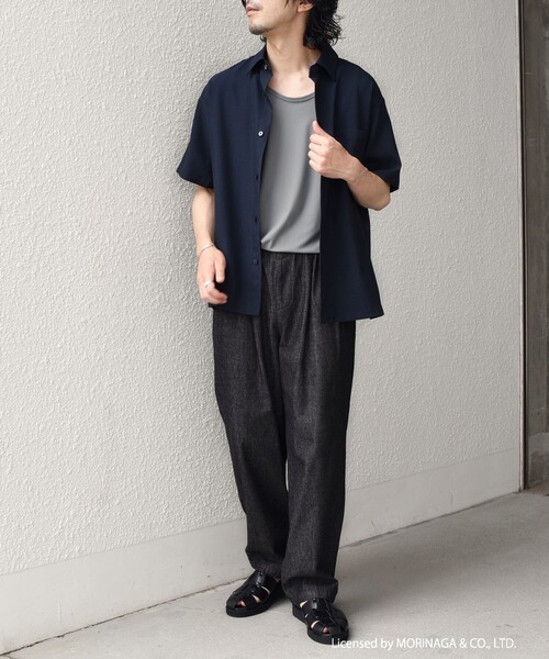 SHIPS Colors(シップス カラーズ)の「【SHIPS Colors別注】アイスボックス:〈接触冷感・吸水速乾〉タンクトップ◇(タンクトップ・メンズ・グレー/ライトホワイト/ブラック・MEDIUM/LARGE)」の4枚目の写真