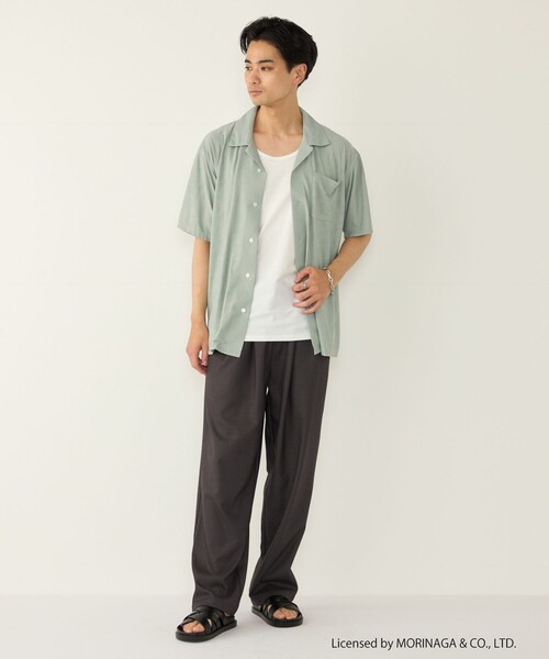 SHIPS Colors(シップス カラーズ)の「【SHIPS Colors別注】アイスボックス:〈接触冷感・吸水速乾〉タンクトップ◇(タンクトップ・メンズ・グレー/ライトホワイト/ブラック・MEDIUM/LARGE)」の10枚目の写真