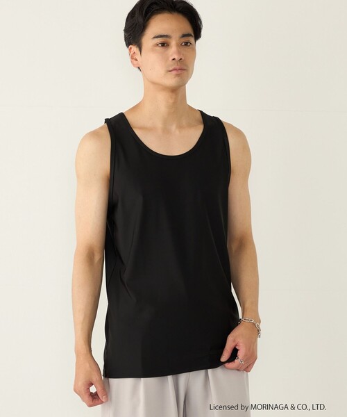 SHIPS Colors(シップス カラーズ)の「【SHIPS Colors別注】アイスボックス:〈接触冷感・吸水速乾〉タンクトップ◇(タンクトップ・メンズ・グレー/ライトホワイト/ブラック・MEDIUM/LARGE)」の12枚目の写真