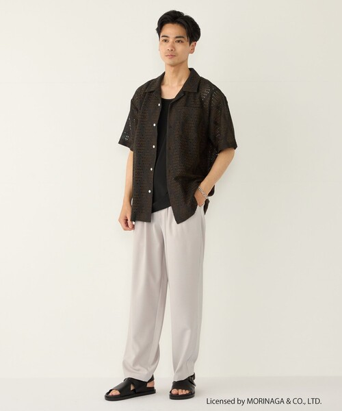 SHIPS Colors(シップス カラーズ)の「【SHIPS Colors別注】アイスボックス:〈接触冷感・吸水速乾〉タンクトップ◇(タンクトップ・メンズ・グレー/ライトホワイト/ブラック・MEDIUM/LARGE)」の15枚目の写真