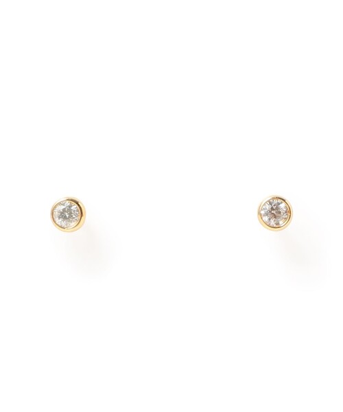 Demi-Luxe BEAMS(デミルクス ビームス)の「les bon bon / K18 ダイヤモンド ピアス(ピアス(両耳用)・レディース・ゴールド・ONE SIZE)」の1枚目の写真