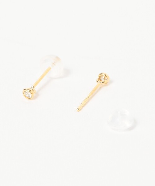 Demi-Luxe BEAMS(デミルクス ビームス)の「les bon bon / K18 ダイヤモンド ピアス(ピアス(両耳用)・レディース・ゴールド・ONE SIZE)」の2枚目の写真