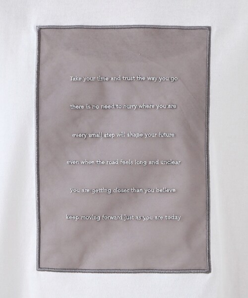 THE SHOP TK (ザ ショップ ティーケー )の「オーガンジー刺繍Tシャツ(Tシャツ/カットソー・レディース・オフホワイト/キャメル/スミクロ・12/13)」の7枚目の写真