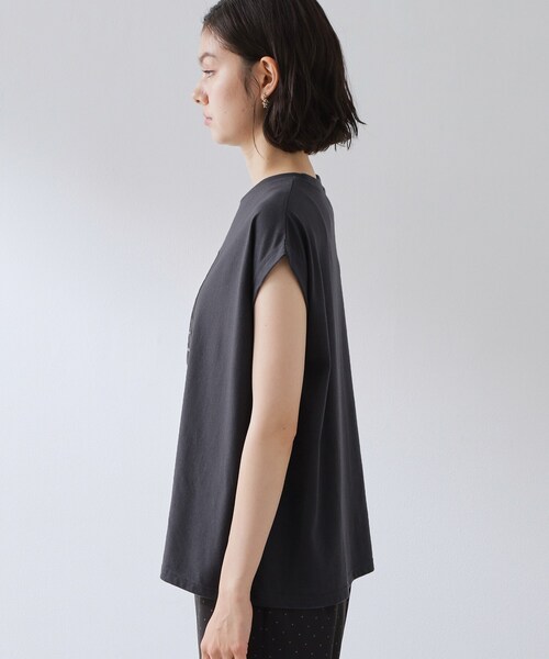 THE SHOP TK (ザ ショップ ティーケー )の「オーガンジー刺繍Tシャツ(Tシャツ/カットソー・レディース・オフホワイト/キャメル/スミクロ・12/13)」の17枚目の写真