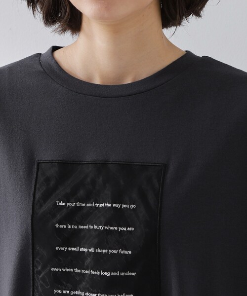 THE SHOP TK (ザ ショップ ティーケー )の「オーガンジー刺繍Tシャツ(Tシャツ/カットソー・レディース・オフホワイト/キャメル/スミクロ・12/13)」の19枚目の写真