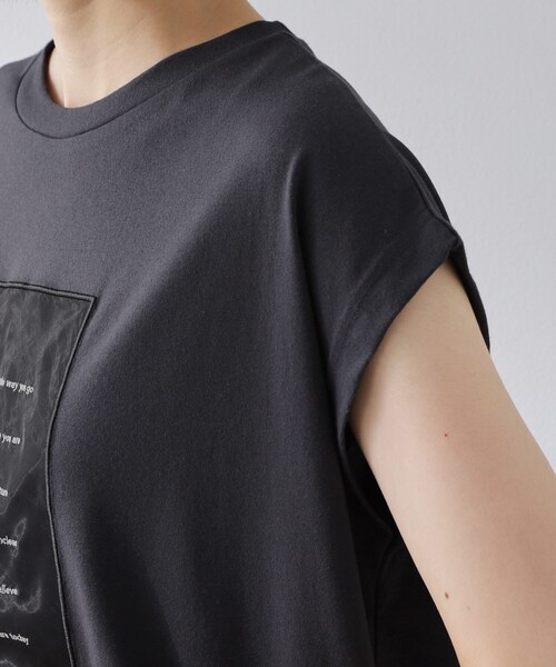 THE SHOP TK (ザ ショップ ティーケー )の「オーガンジー刺繍Tシャツ(Tシャツ/カットソー・レディース・オフホワイト/キャメル/スミクロ・12/13)」の20枚目の写真