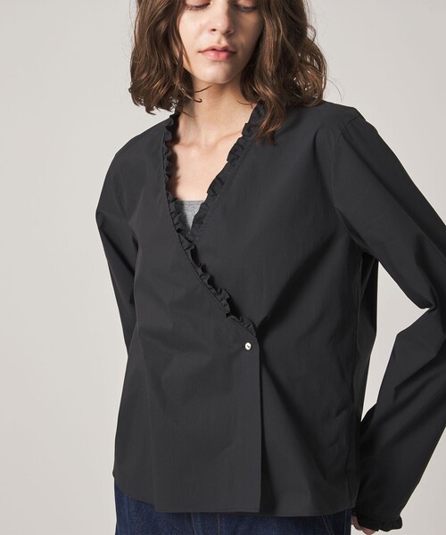 Steven Alan（スティーブンアラン）の「＜Steven Alan＞カシュクール フリル ブラウス（シャツ/ブラウス・レディース・オフホワイト/ブラック・M/S）」の8枚目の写真