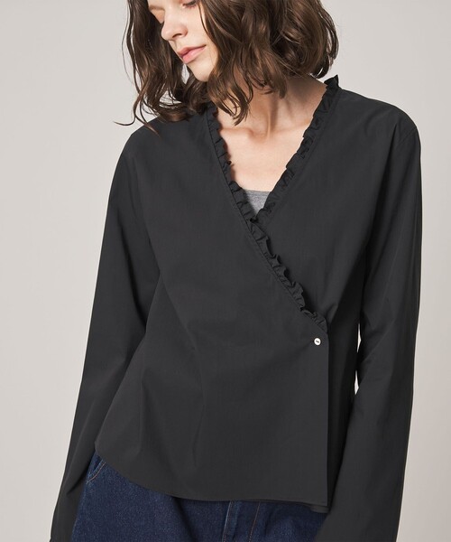 Steven Alan（スティーブンアラン）の「＜Steven Alan＞カシュクール フリル ブラウス（シャツ/ブラウス・レディース・オフホワイト/ブラック・M/S）」の10枚目の写真