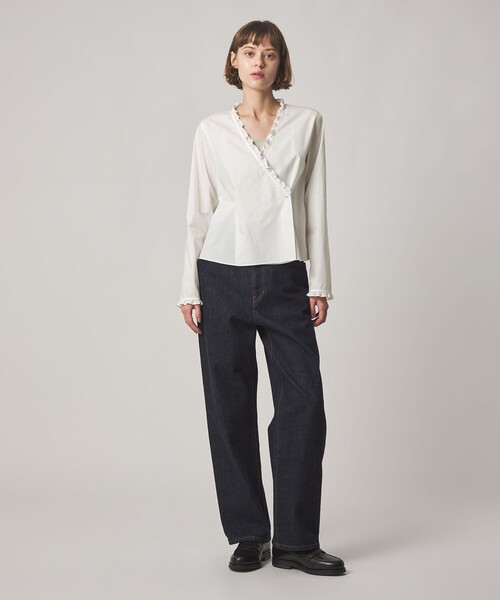 Steven Alan（スティーブンアラン）の「＜Steven Alan＞カシュクール フリル ブラウス（シャツ/ブラウス・レディース・オフホワイト/ブラック・M/S）」の12枚目の写真