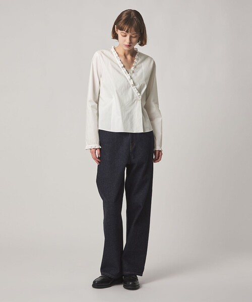 Steven Alan（スティーブンアラン）の「＜Steven Alan＞カシュクール フリル ブラウス（シャツ/ブラウス・レディース・オフホワイト/ブラック・M/S）」の13枚目の写真