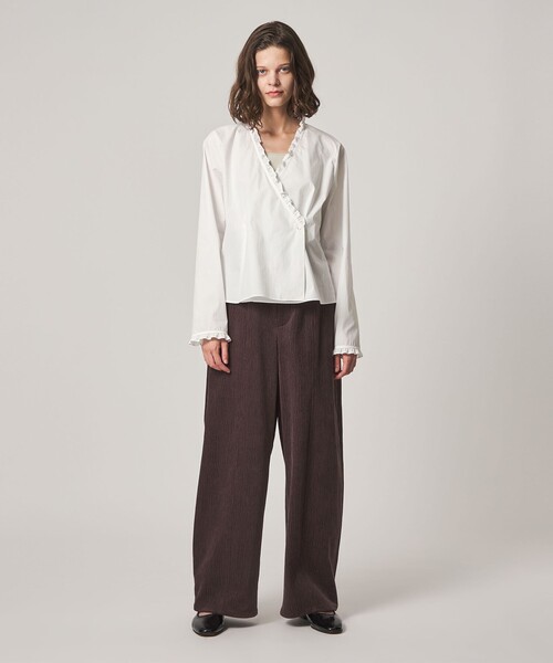 Steven Alan（スティーブンアラン）の「＜Steven Alan＞カシュクール フリル ブラウス（シャツ/ブラウス・レディース・オフホワイト/ブラック・M/S）」の15枚目の写真