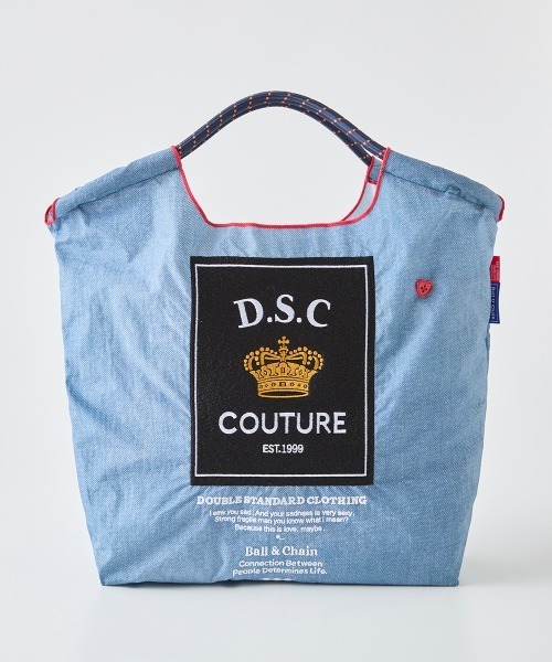 DOUBLE STANDARD CLOTHING(ダブルスタンダードクロージング)の「Ball&Chain/ DSC COUTURE ミニショッピングバッグ(エコバッグ/サブバッグ・レディース・レオパード/ブルー・FREE)」の1枚目の写真