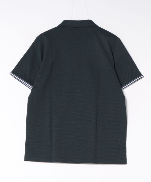 TOMMY HILFIGER GOLF（トミー ヒルフィガー ゴルフ）の「ｸﾗｼｯｸﾌﾛﾝﾄZIP 半袖ｼｬﾂ（ポロシャツ・メンズ・ホワイト/ネイビー・L/M/LL）」の13枚目の写真