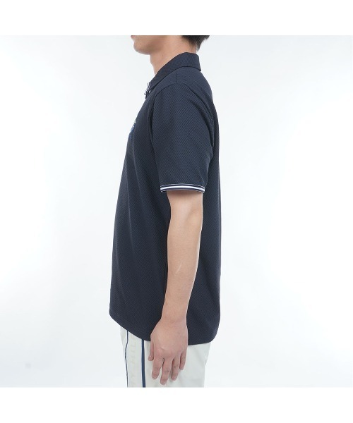 TOMMY HILFIGER GOLF（トミー ヒルフィガー ゴルフ）の「ｸﾗｼｯｸﾌﾛﾝﾄZIP 半袖ｼｬﾂ（ポロシャツ・メンズ・ホワイト/ネイビー・L/M/LL）」の6枚目の写真