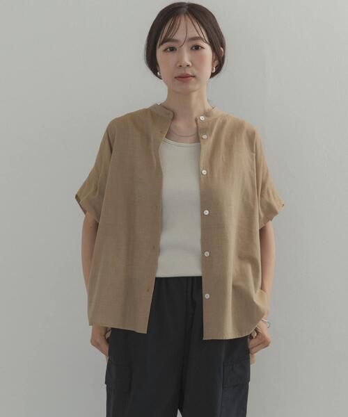 URBAN RESEARCH DOORS(アーバンリサーチドアーズ)の「シャンブレーワイドシャツ(シャツ/ブラウス・レディース・チャコールグレー/ベージュ・FREE)」の19枚目の写真